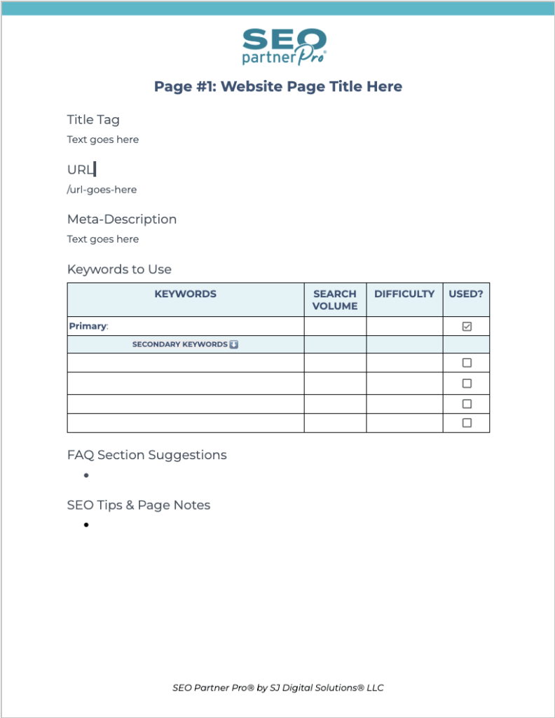 SEO Partner Pro Strategy Document
